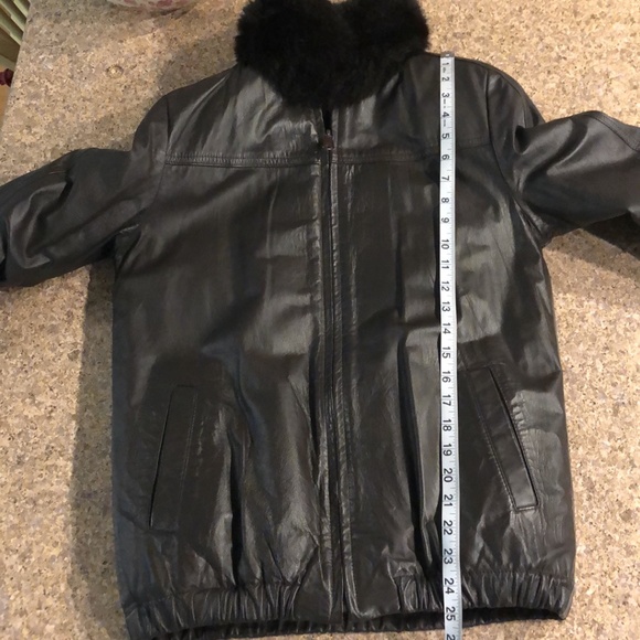 Vintage Reversible Fur and Leather Zip Up Jacket / Coat Women’s See Measurements - Picture 4 of 17